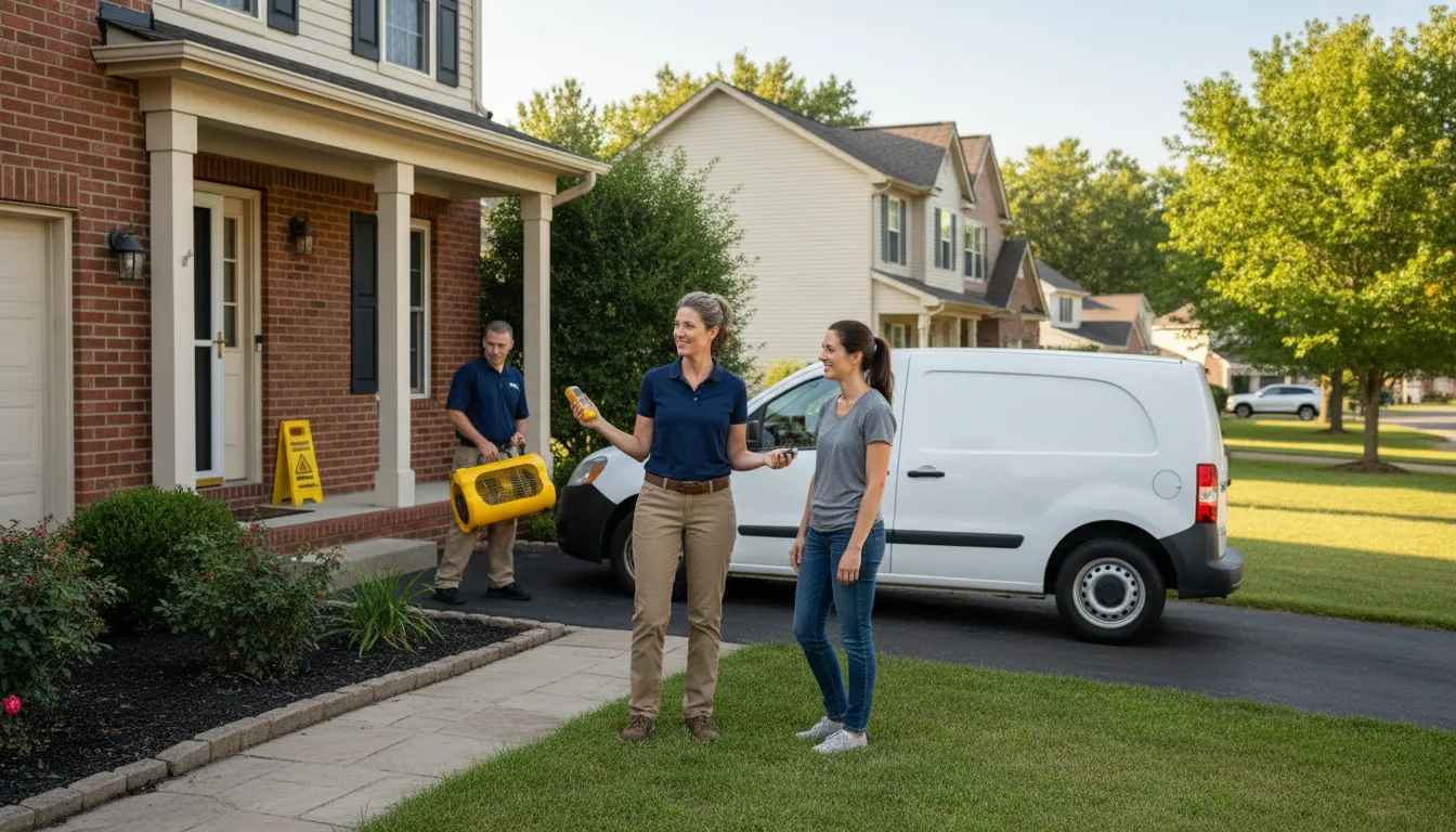Water restoration image for Dehumidification And Cleanup Services in Mount Savage, MD